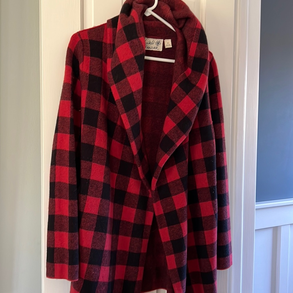 Buffalo check cardigan